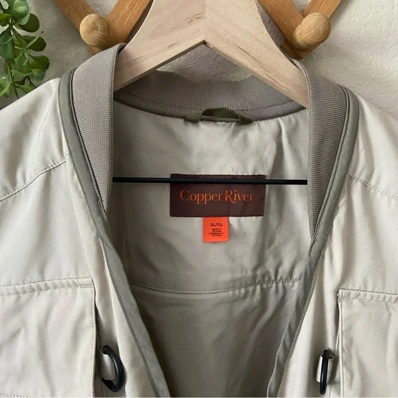 FINAL PRICE:  COPPER  RIVER | Cabela's Tan Fishing Vest Size XL - Picture 4 of 15